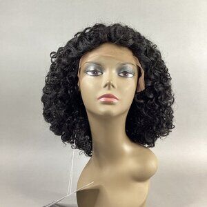 Shay Short Curly #1B Off Black Synthetic Lace Front Wig